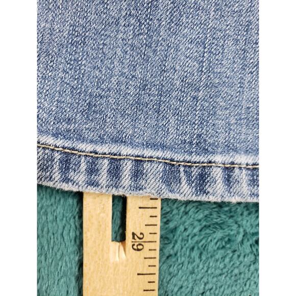 Mossimo Jeans Size 8 Womens Blue Stretch Denim Pants Ladies Mid Rise Bootcut - Picture 7 of 11